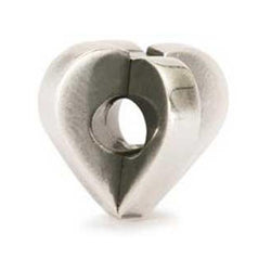 Double Heart - Trollbeads Silver Bead - Centerville C&J Connection, Inc.