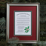 Merry Christmas From Heaven Matte Framed Poem - Centerville C&J Connection, Inc.