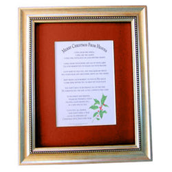 Mooney TunCo Merry Christmas from Heaven 16 x 20 Red Matte Framed Poem Retired - Centerville C&J Connection, Inc.