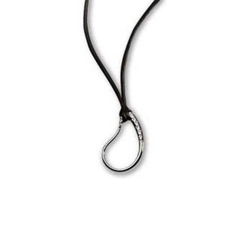 Black Silk Swarovski Teardrop Necklace - Chamilia - Centerville C&J Connection, Inc.
