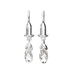 Earring Bead Drops Briolette Clear Swarovski - Centerville C&J Connection, Inc.