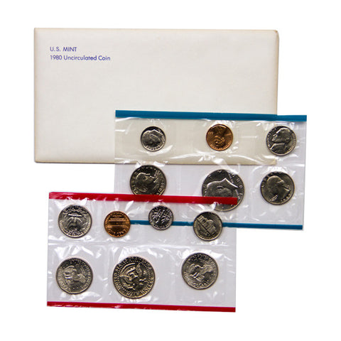 1980 Uncirculated Coin Set - Centerville C&J Connection, Inc.