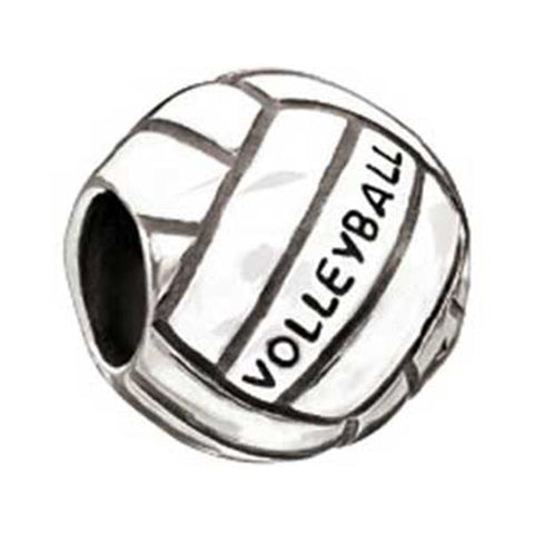 Silver Bump Set Spike Volleyball Bead - Chamilia - Centerville C&J Connection, Inc.