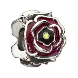 Simply Rosy Enameled Burgundy Bead - Chamilia - Centerville C&J Connection, Inc.