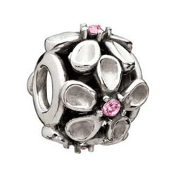 Dazzling Daisy Pink Swarovski Bead - Chamilia - Centerville C&J Connection, Inc.