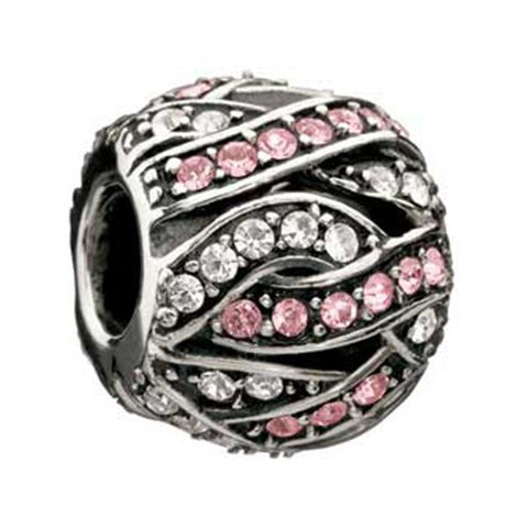 Entwined Jewels Clear & Pink Swarovski Bead - Chamilia - Centerville C&J Connection, Inc.