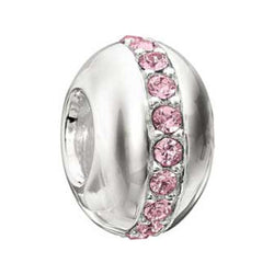 Lt Rose Wink Swarovski Crystal Bead - Chamilia - Centerville C&J Connection, Inc.