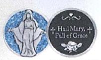 Hail Mary Enameled Companion Coin / Pocket Token PT687 - Centerville C&J Connection, Inc.