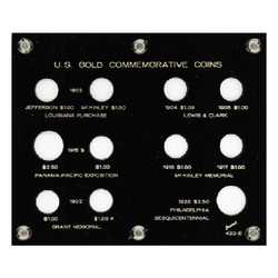 Commemorative Gold Coins (9-$1, 2-$2 1/2 Gold) Capital Plastics Coin Holder - Black - Centerville C&J Connection, Inc.