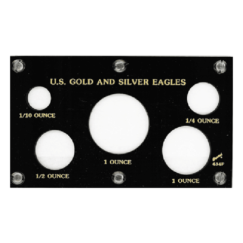 U.S. Gold & Silver Eagles Capital Plastics Coin Holder - Black - Centerville C&J Connection, Inc.