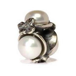 Triple Pearl - Trollbeads White Silver & Stone Bead - Centerville C&J Connection, Inc.