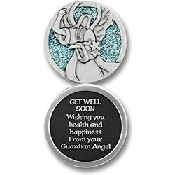 Get Well Soon Enameled Companion Coin / Pocket Token - Centerville C&J Connection, Inc.