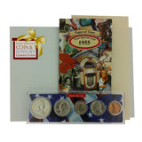 1955 Year Coin Set & Greeting Card : 66th Birthday or 66th Anniversary Gift - Centerville C&J Connection, Inc.