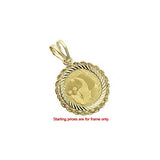 American 1 oz Silver Eagle 14K Gold Prong Coin Bezel - Centerville C&J Connection, Inc.