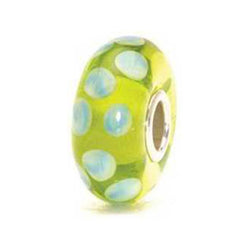 Turquoise Green Dot - Trollbeads Glass Bead - Centerville C&J Connection, Inc.