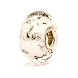 White Steel - Trollbeads Glass Bead - Centerville C&J Connection, Inc.