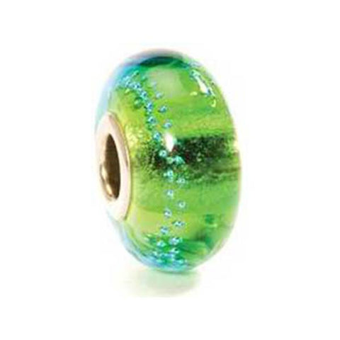 Silver Trace Green/Turquoise - Trollbeads Glass Bead - Centerville C&J Connection, Inc.