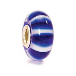 Blue Stripe - Trollbeads Glass Bead - Centerville C&J Connection, Inc.