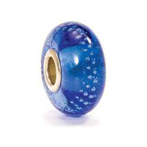 Silver Trace Blue Cerise - Trollbeads Glass Bead - Centerville C&J Connection, Inc.