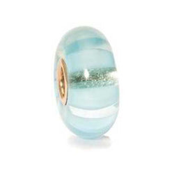 Light Blue Stripe - Trollbeads Glass Bead - Centerville C&J Connection, Inc.