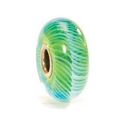 Turquoise Feather - Trollbeads Glass Bead - Centerville C&J Connection, Inc.