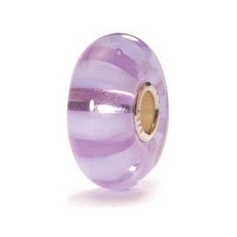Lavender Stripe - Trollbeads Glass Bead - Centerville C&J Connection, Inc.