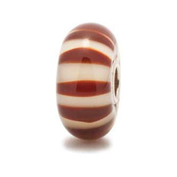 Chocolate Stripe - Trollbeads Glass Bead - Centerville C&J Connection, Inc.