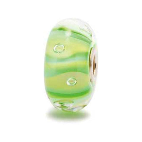 Green Stripe Bubble - Trollbeads Glass Bead - Centerville C&J Connection, Inc.