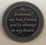 My Husband Pewter Pocket Token PT614 - Centerville C&J Connection, Inc.