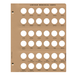 Lincoln Cents with proof Replacement Page - Dansco Coin Albums - Centerville C&J Connection, Inc.