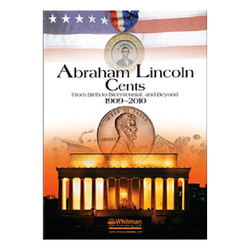 Abraham Lincoln Cents Folder, 1909 - 2010 Whitman Coin Folder - Centerville C&J Connection, Inc.
