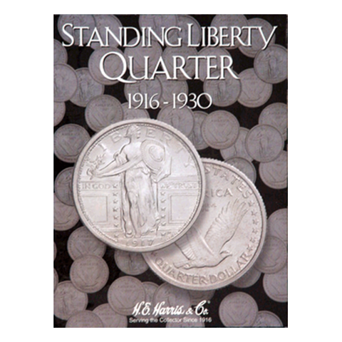 Liberty Standing, 1916 - 1930 H.E. Harris Coin Folder - Centerville C&J Connection, Inc.