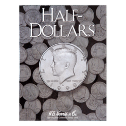 Half Dollars Plain H.E. Harris Coin Folder - Centerville C&J Connection, Inc.