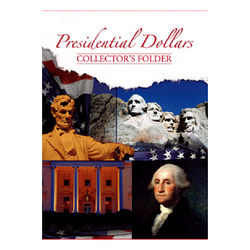 Presidential Four Panel Folder - 1 MM 2007-2016 Whitman Coin Folder - Centerville C&J Connection, Inc.