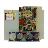 1967 Year Coin Set & Greeting Card : 54th Birthday or Anniversary Gift - Centerville C&J Connection, Inc.