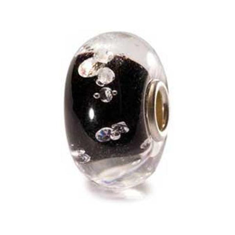 The Diamond, Black - Trollbeads Glass & Zirconia Bead - Centerville C&J Connection, Inc.