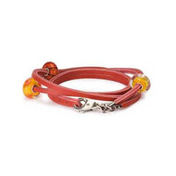 Leather Bracelet, Red 17.7 Inch - Trollbeads - Centerville C&J Connection, Inc.