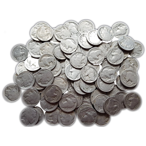 100 Pieces of NO Date Buffalo or Indian Nickels - Centerville C&J Connection, Inc.