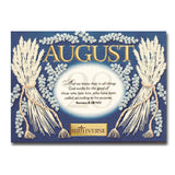 August BIRTHVERSE Bible Birthday Greeting Card - Centerville C&J Connection, Inc.