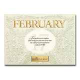 February BIRTHVERSE Bible Birthday Greeting Card - Centerville C&J Connection, Inc.