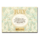 July BIRTHVERSE Bible Birthday Greeting Card - Centerville C&J Connection, Inc.