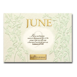 June BIRTHVERSE Bible Birthday Greeting Card - Centerville C&J Connection, Inc.