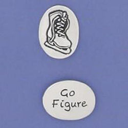 Go Figure/ Ice Skate - Basic Spirit Pocket Token - Centerville C&J Connection, Inc.