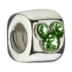 Disney Silver Green CZ Mickey Bead - Chamilia - Centerville C&J Connection, Inc.