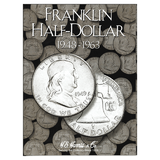 Franklin Half Dollar Starter Collection Kit, H.E. Harris [2695] Franklin Half Dollar Folder 1948-1963, Four Silver Halves, Magnifier & Checklist - Centerville C&J Connection, Inc.