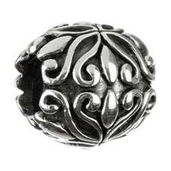 Silver Floral Bead - Chamilia - Centerville C&J Connection, Inc.