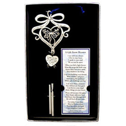 A Gift From Heaven  Pewter Wind Chime w/ Bookmark - Centerville C&J Connection, Inc.