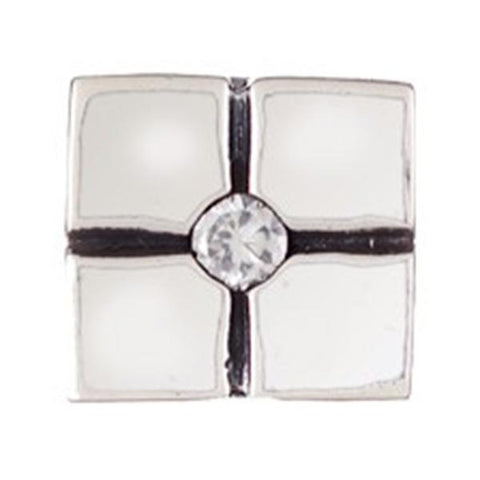 Silver Gift Box CZ Bead - Chamilia - Centerville C&J Connection, Inc.