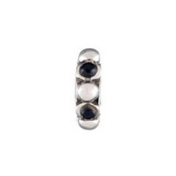 Silver Black Balls CZ Bead - Chamilia - Centerville C&J Connection, Inc.