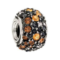 Jeweled Kaleidoscope Orange Black Swarovski - Chamilia - Centerville C&J Connection, Inc.